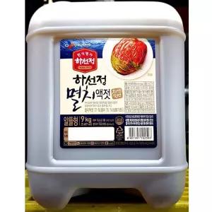 하선정 멸치액젓 알뜰형 9KG 액젓 멸치액젓 액상소스