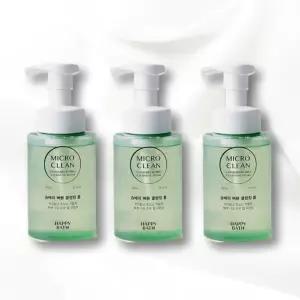 해피바스 마이크로클린 솝베리 버블클렌징폼, 300ml, 3개