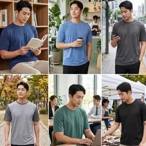 레드캠프 남성 쿨링 시원한 반팔티셔츠 6종택1
