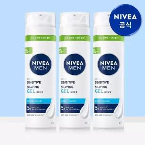 니베아 맨 센서티브 쉐이빙 젤 200ml 3개