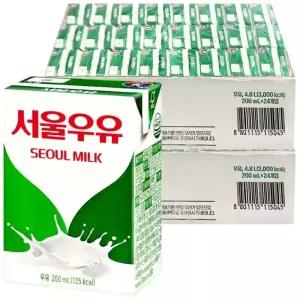 서울우유 멸균우유 200ml x 48개 / 음료수