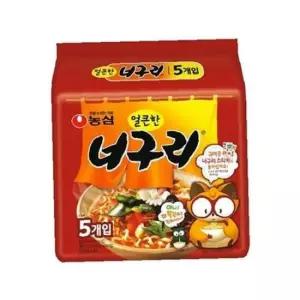 농심 얼큰 너구리멀티 120gx5 박스(8개입)