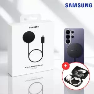 삼성전자 25W 마그넷 맥세이프 고속 무선 충전기 Qi2 인증 충전 케이블 보관 파우치 포함 EP-P2900 N