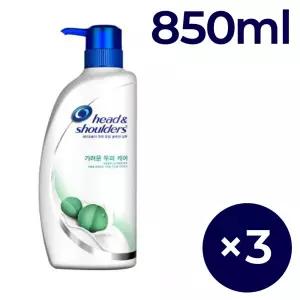 헤드앤숄더 가려운 두피케어 샴푸 850ml 3개