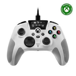 터틀 비치 리콘 컨트롤러 유선 게임 컨트롤러, Xbox 시리즈 X, S, One 및 Windows용으로 공식 라이선스 - 오디오 향상, 리매핑 가능한 버튼, 초인적 청각 u2013 화이트
