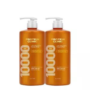 약산성 단백질 손상모케어 고영양 미용실 엘라스틴 프로틴클리닉 샴푸 1000ml 2개