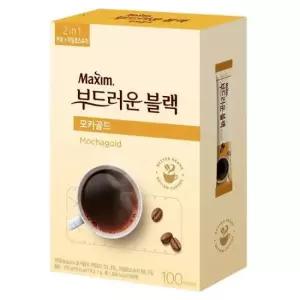 맥심 부드러운블랙 모카골드 100T 스틱 블랙커피 믹스