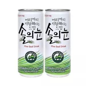 캔음료 롯데칠성 솔의눈 음료수 240mlx30캔