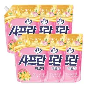 [텐바이텐]샤프란 아로마 바닐라 핑크 섬유유연제 리필 2.1L x 6개