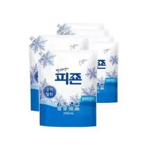 [텐바이텐]피죤 일반섬유유연제 강력탈취 섬유유연제 블루비앙카 2300ml X 6개