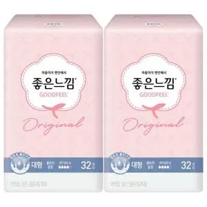 좋은느낌 날개형 울트라슬림, 대형, 32매, 2개