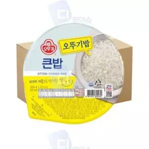 간편밥 맛있는 오뚜기밥 큰밥 300g 36개
