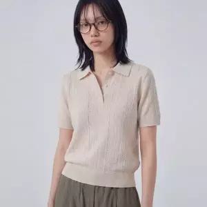 [롯데백화점]폴햄 여성 린넨 조직물 카라니트티셔츠(PHG2ET2420)