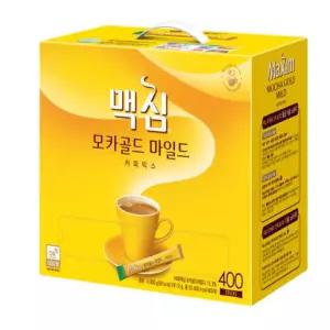 맥심 모카골드 마일드 커피 믹스 400개 12g 티타임 모임 외식 아이스커피 힐링 빵