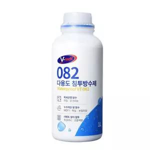 브이텍 082 다용도 침투 방수제 1L 옥상방수 욕실 외벽 균열