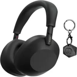 QN3 프로세서(블랙) 번들과 파인더 키 체인이 있는 소니 WH-1000XM6 무선 노이즈 캔슬링 헤드폰(2개 품목)