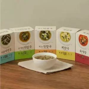 이델리 간편집밥 밀키트 동결건조 즉석국 3종세트 10g x 15P