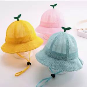 유아 아동 새싹 벙거지 여름 메쉬 모자 키즈 자외선 차단 햇 어린이 야외 활동용