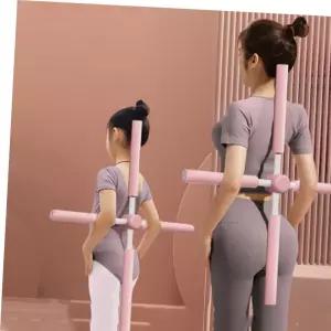 블루 자세 목 말린 어깨 허리 막대바 요가 기구 막대 바 체형