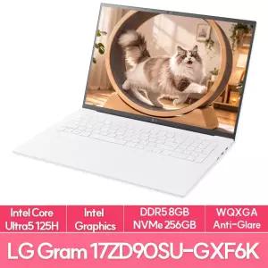 LG전자 그램17 17ZD90SU-GXF6K Ultra5 125H 8G 256G 대화면 가벼운 사무용 대학생 노트북 EU