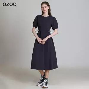 오조크 OZOC 소매 볼륨 허리스트링 원피스 택가격: 114000원 751129