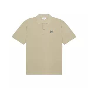 메종키츠네 남성 폭스헤드 컴포트 폴로 티셔츠 티 리프 PM00210KP0001-0450