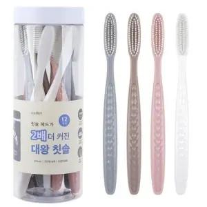 건강 2단모 왕 큰 대왕 칫솔 12개입