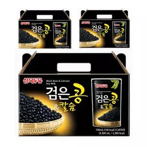 삼육두유 검은콩 칼슘 파우치 190ml 총 60팩