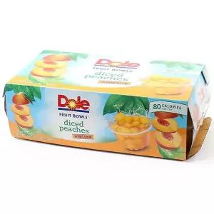[Dole]돌 다이스 복숭아 컵 113g x 16컵 / 코스트코