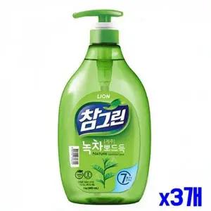 [핫트랙스]WL 뽀드득 참그린 녹차 1종 주방세제 1kg x3개(WFLR16X)