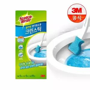 쓰리엠 3M 크린스틱 올인원 변기청소 핸들+캐디+리필 11입