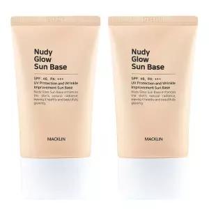 맥클린 누디 글로우 파데프리 선 베이스 SPF46 PA+++ 50ml 2개입