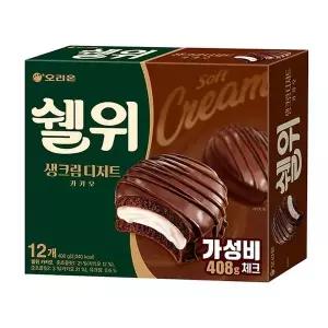 파이 오리온 쉘위 카카오 408g 4개