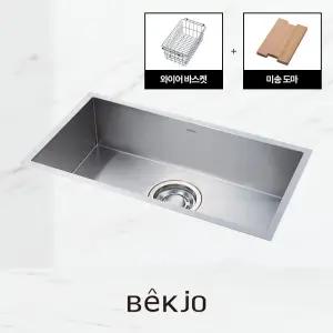 백조씽크 SQSR780 사각 싱크볼 교체 악세사리 배수구 포함
