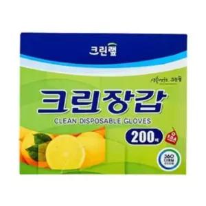 공책 크린 크린 위생장갑 중 비닐장갑 일회용품 200매