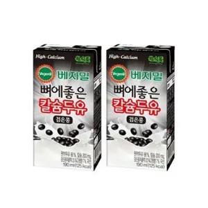 베지밀 뼈에좋은 칼슘 두유 검은콩 190mlx72팩