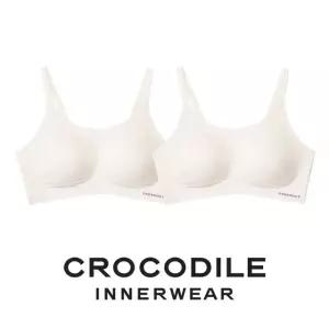[크로커다일] 소프트핏 쉘론 스트랩 패드일체형 브라2종 오트밀 CDWBR5M09_2