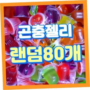 곤충젤리 80개 랜덤 젤리 곤충 사슴벌레용