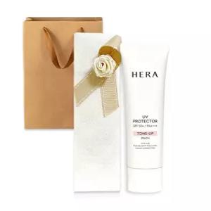 헤라 UV 프로텍터 톤업 피치 선크림 50ml (선물포장+쇼핑백)