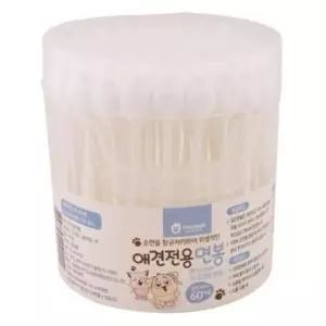 강아지귀세정제 펫크린 애견전용 면봉(60p)