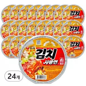 농심김치사발면 농심 김치 컵라면 사발면 한박스 86g 24개 / 한박스