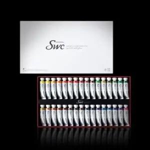 부품 154200 신한 최 수채화물감 SWC Tube 15ml 32색세트