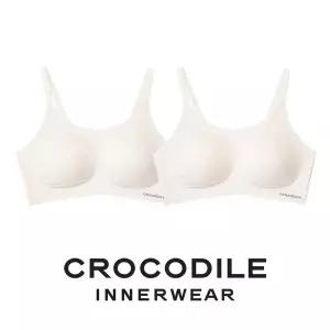 [크로커다일] 소프트핏 쉘론 스트랩 패드일체형 브라2종 오트밀 CDWBR5M09_2
