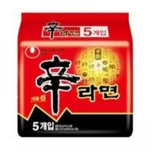 소모품 (농심) 신라면 봉지라면 멀티팩 (120g/5개입/봉)