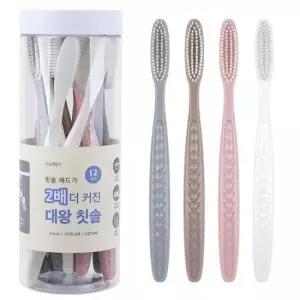 치아 2단모 왕 큰 대왕 칫솔 12개입