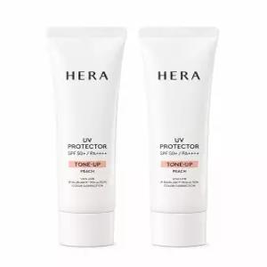 헤라 NEW UV프로텍터 톤업 50ml 피치 SPF 50+ PA++++ x 2개
