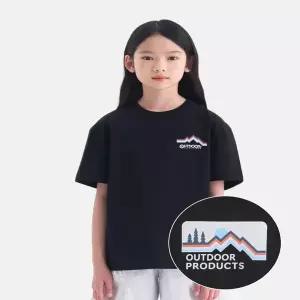[아웃도어프로덕츠키즈]  에센셜 파노라마 반팔티셔츠 (블랙) OD262ISS04_BLK