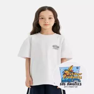 [아웃도어프로덕츠키즈]  바캉스 백 그래픽 반팔 티셔츠 (오프 화이트) OD262ISS15_OWH