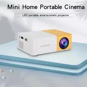 Emiuzek YG300 미니 휴대용 프로젝터 플러그인 폰 LED 홈 시어터 야외 엔터테인먼트