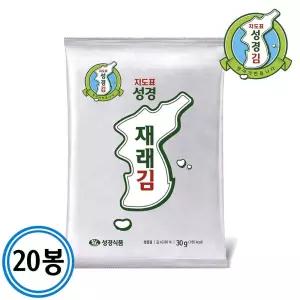 지도표 성경김 재래 전장김 30gx20봉 한박스